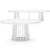 Table extensible ovale Avintos M.D.F blanc