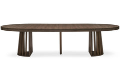 Table à manger extensible Avintos bois noisette