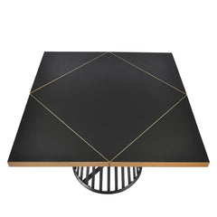 Table modulable ronde ou carrée Flipflap 100cm Chêne clair ou Noir