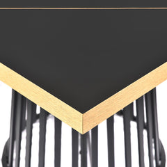 Table modulable ronde ou carrée Flipflap 100cm Chêne clair ou Noir