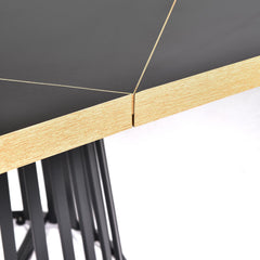 Table modulable ronde ou carrée Flipflap 100cm Chêne clair ou Noir