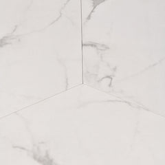 Table ronde pliante gain de place Foldine Ø100cm Métal Noir et Effet marbre Blanc