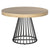 Table extensible ronde Axeline chêne clair pieds noir