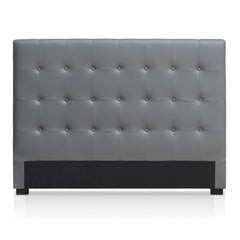 Tête de lit capitonnée pour lit au sommier de taille standard 160cm Luxor Gris