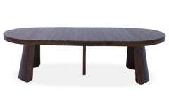 Table ronde extensible Henriette Bois noisette