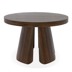 Table ronde extensible Henriette Bois noisette