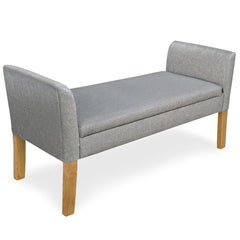 Banquette-coffre Idor Tissu Gris