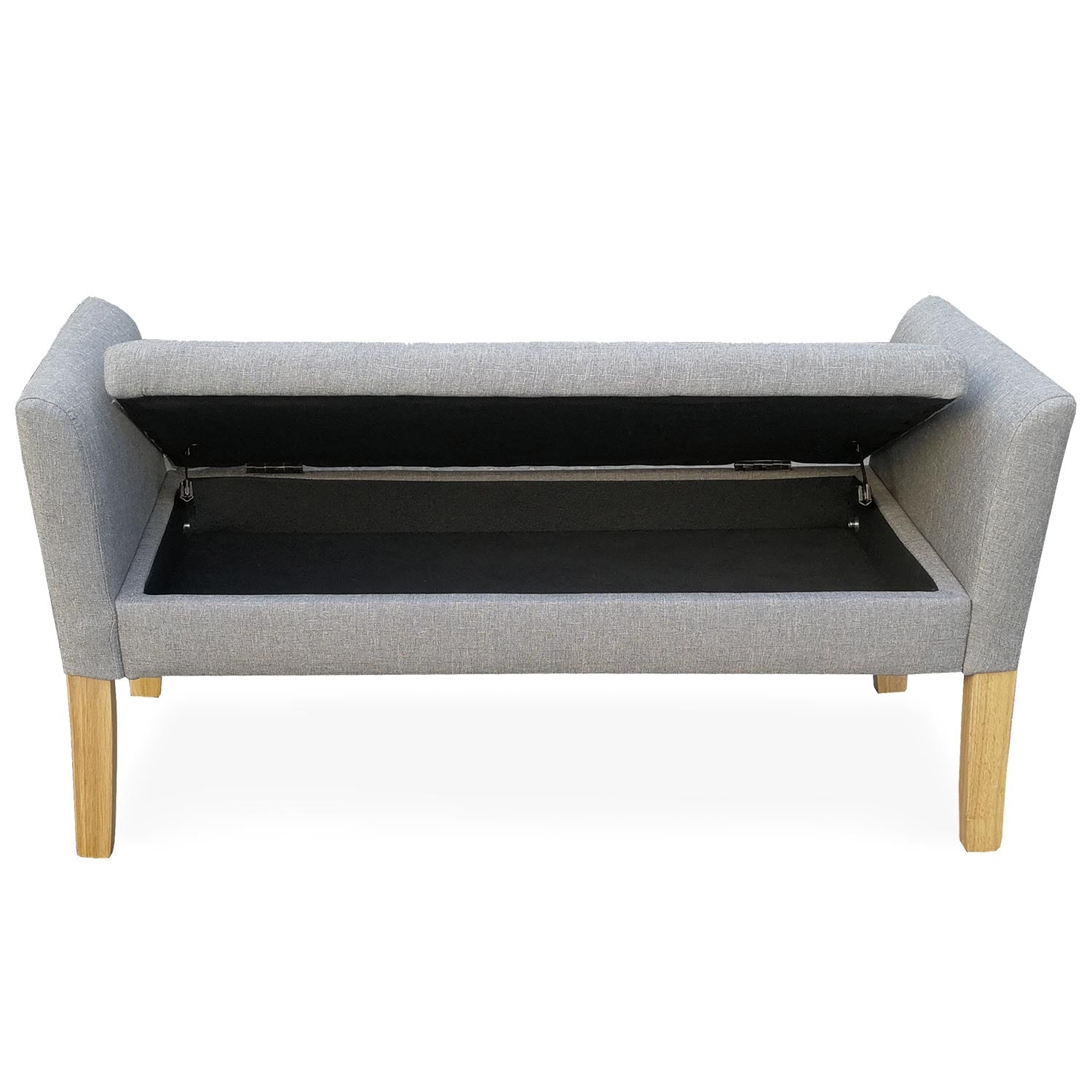 Banquette-coffre Idor Tissu Gris