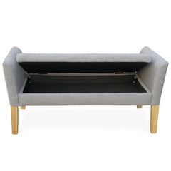 Banquette-coffre Idor Tissu Gris