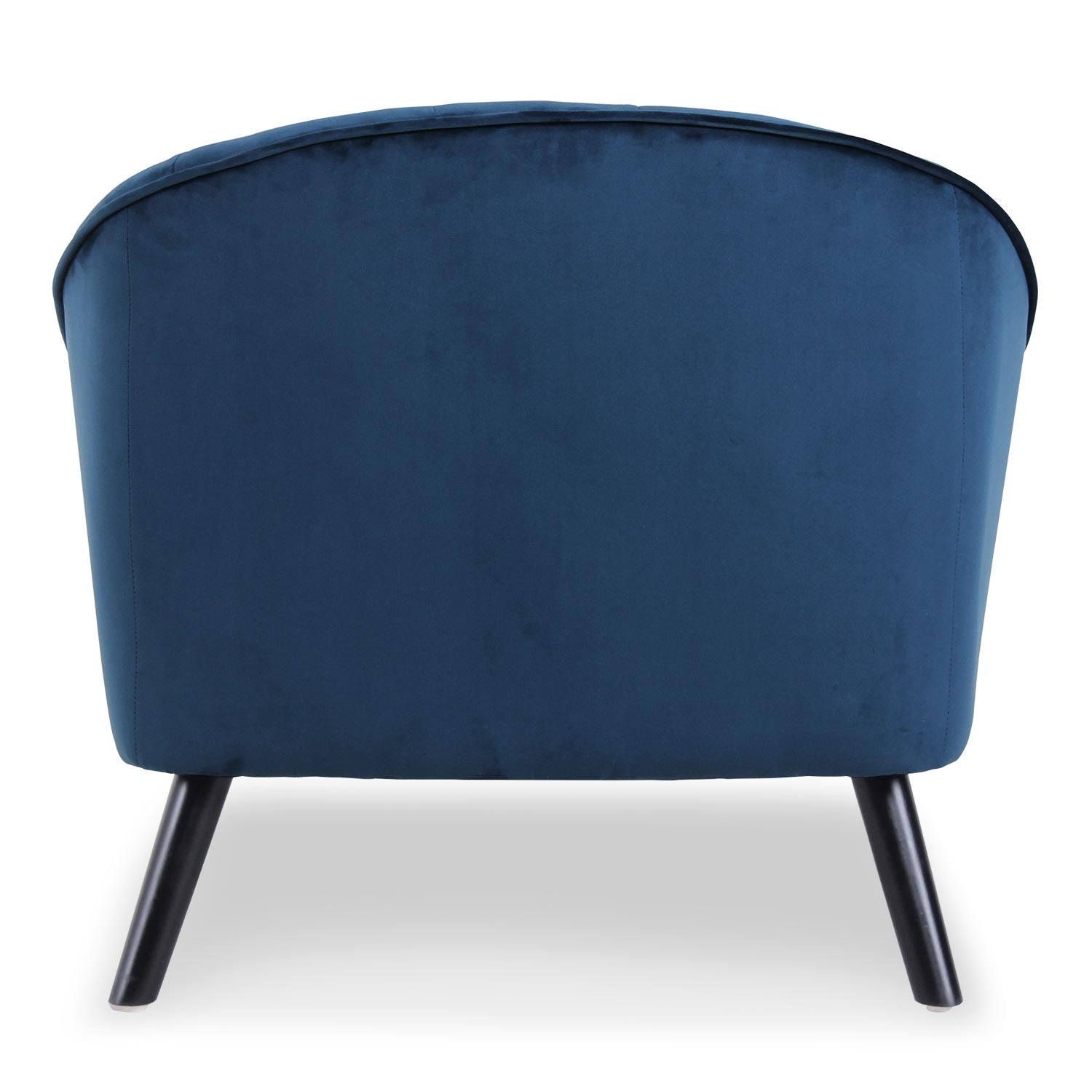 Fauteuil Ioan Velours Bleu de dos