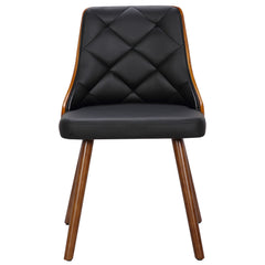 Lot de 6 chaises scandinaves Lalix Bois Noisette et Noir