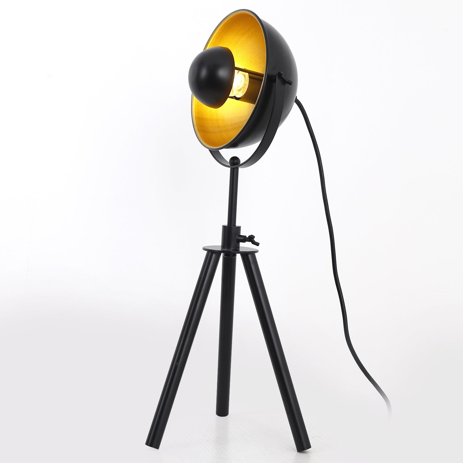Lampe de table cinéma Loxias Noir et Or