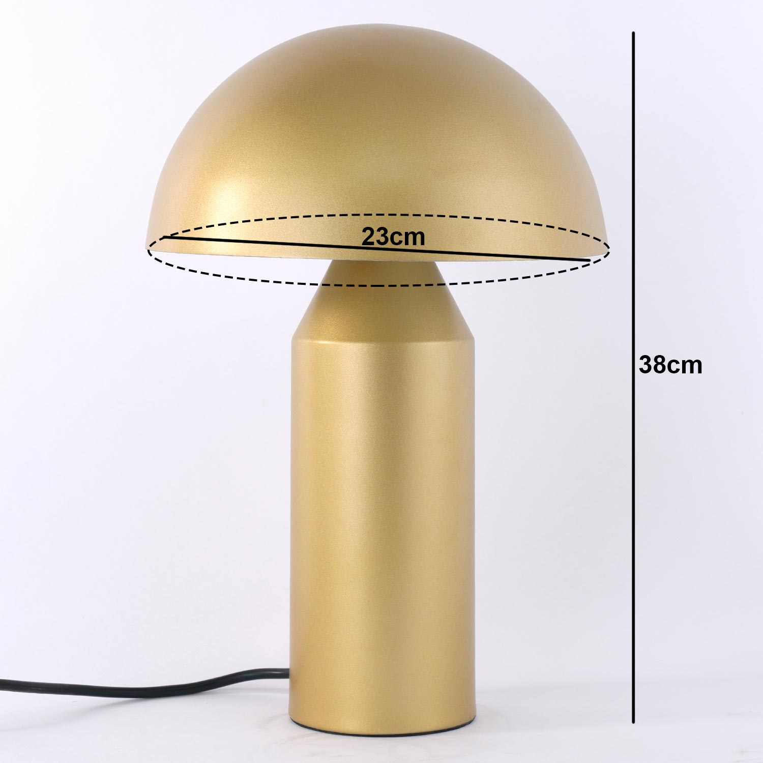 Lampe de table Mushroom Verre Or