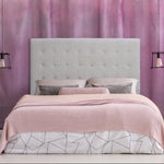 Tête de lit Adelle 140 cm en tissu beige