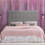 Tête de lit Adelle 140 cm tissu taupe