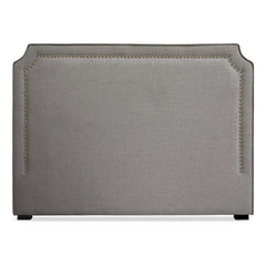 Tête de lit Milana 160cm Tissu Taupe avec clous de tapissier