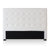 Tête de lit Adelle capitonnée 160cm tissu bouclette crème