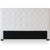 Tête de lit Adelle 180cm tissu bouclette crème capitonnée