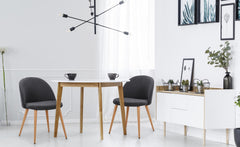 Lote de 2 sillones Aliaxa gris oscuro