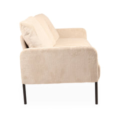 Sofá de 3 plazas de pana Cerlabo beige