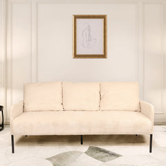 Sofá de 3 plazas de pana Cerlabo beige