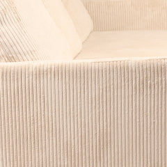 Sofá de 3 plazas de pana Cerlabo beige