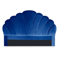 Cabecero Avia de 160 cm en terciopelo azul
