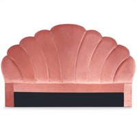 Tête de lit 180 cm en velours rose