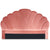 Tête de lit 180 cm en velours rose