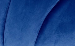 Cabecero de cama 140 cm Avia terciopelo azul