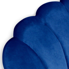 Cabecero de cama 140 cm Avia terciopelo azul