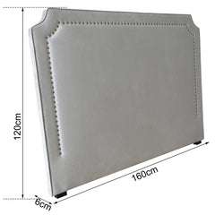 Cabecero de 160 cm en tela gris topo