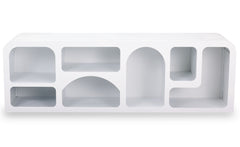 Buffet bas Navalor L160cm design arches style troglodyte Blanc