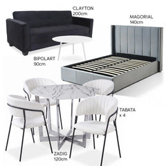 Pack aménagement "Prestige Moderne" Noir Gris Blanc