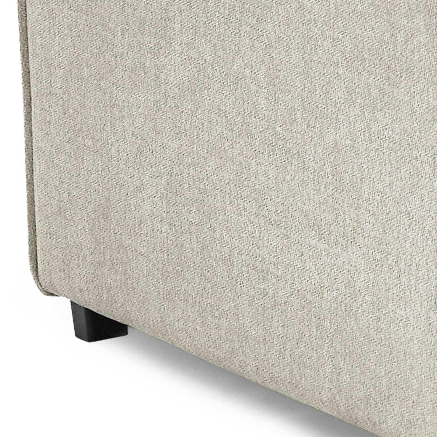 Canapé convertible clic-clac 3 places Pikado Tissu effet lin Gris clair