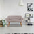 Canapé 2 places en tissu Anatan scandinave beige