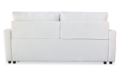 Canapé 3 places Convertible Saphir Tissu Bouclette Écru