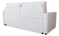 Canapé 3 places Convertible Saphir Tissu Bouclette Écru