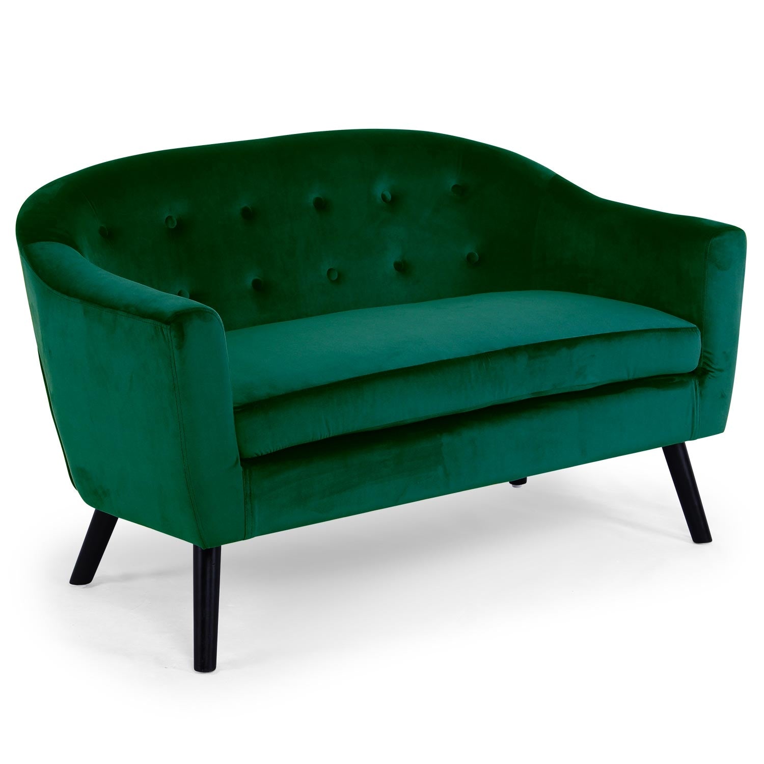 Canapé 3 places scandinave Savoy Velours Vert