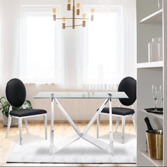 Lot de 2 tabourets de bar Annel simili noir