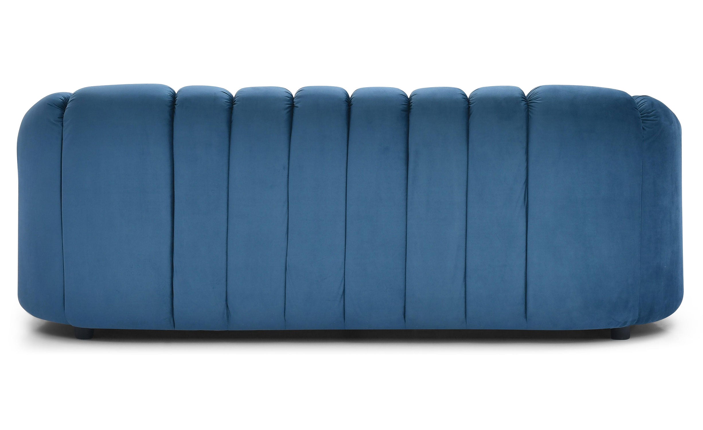Canapé 3 places design Sidonie Velours Bleu