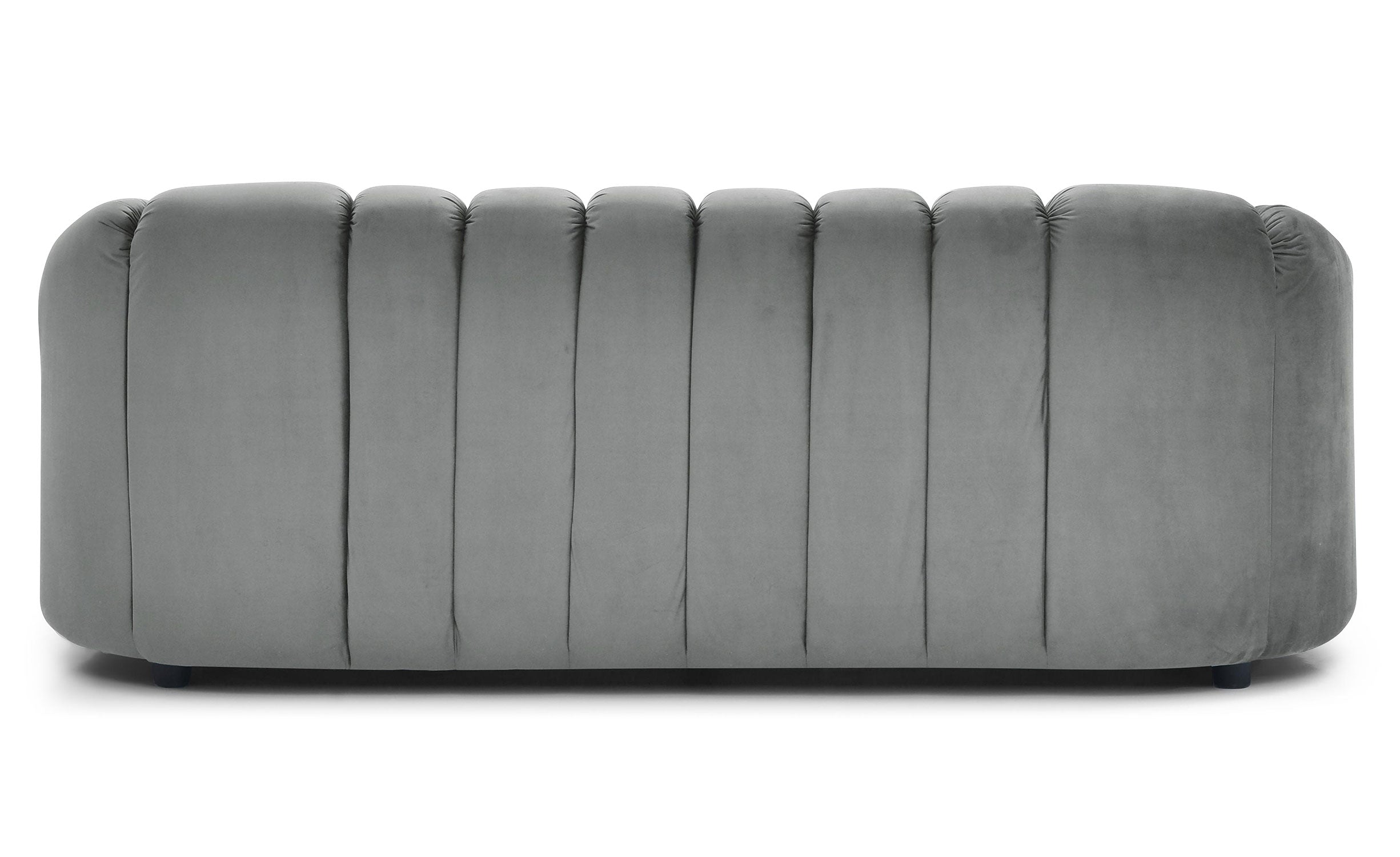 Canapé 3 places design Sidonie Velours Gris