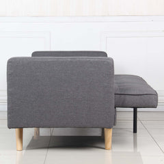 Canapé clic-clac Allia scandinave tissu Gris foncé