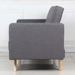 Canapé clic-clac Allia scandinave tissu Gris foncé