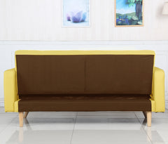 Canapé convertible scandinave Slow tissu Jaunede dos