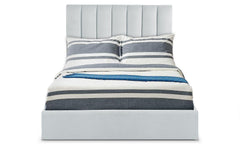 Pack Lit-coffre Songe + Matelas Bedream 140x190cm Velours Argent