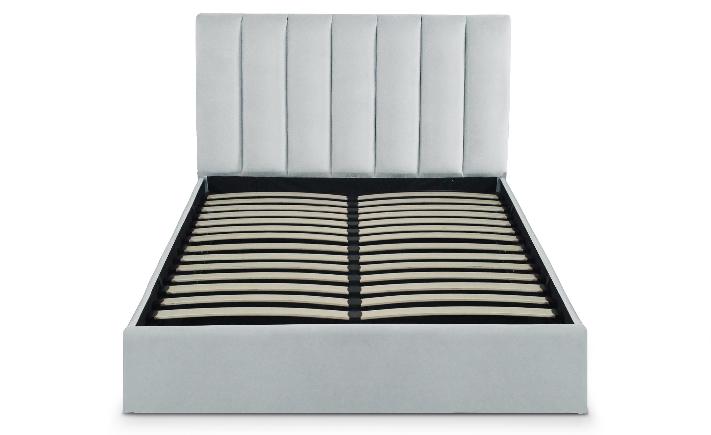 Pack Lit-coffre Songe + Matelas Bedream 140x190cm Velours Argent