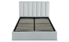 Pack Lit-coffre Songe + Matelas Bedream 140x190cm Velours Argent