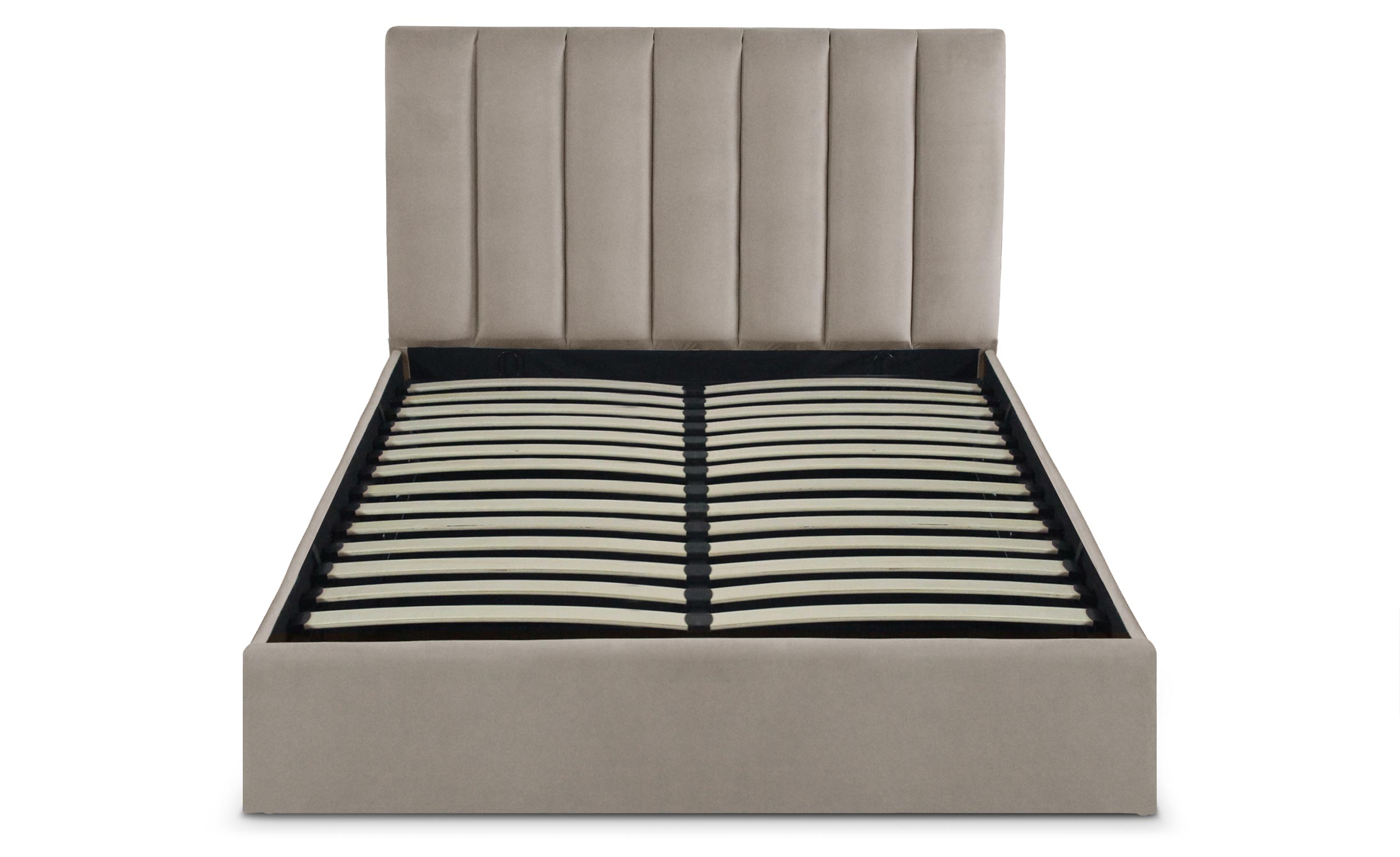 Pack Lit-coffre Songe + Matelas Bedream 140x190cm Velours Taupe