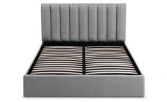 Pack Lit-coffre Songe + Matelas Bedream 160x200cm Tissu Gris